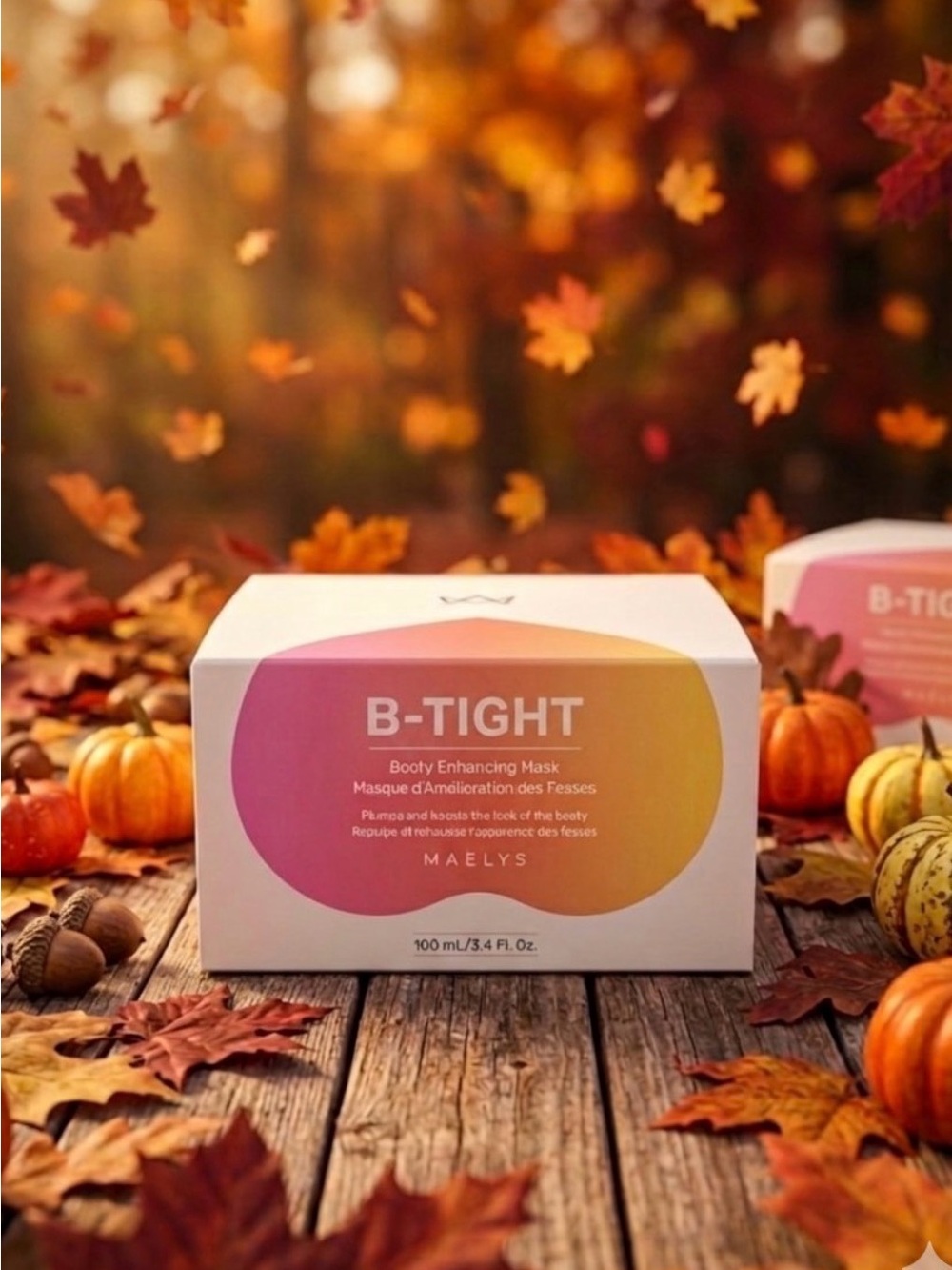 B-TIGHT Booty Enhancing Mask in Pink/Orange